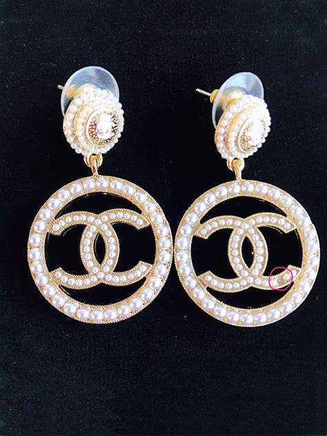 chanel custom earrings|authentic Chanel earrings.